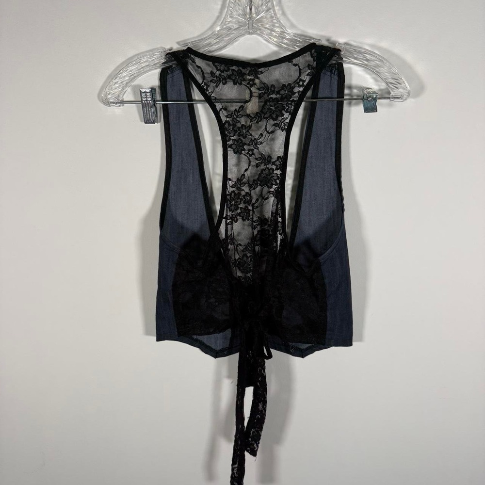 y2k mini vest with lace back - Picture 4 of 6